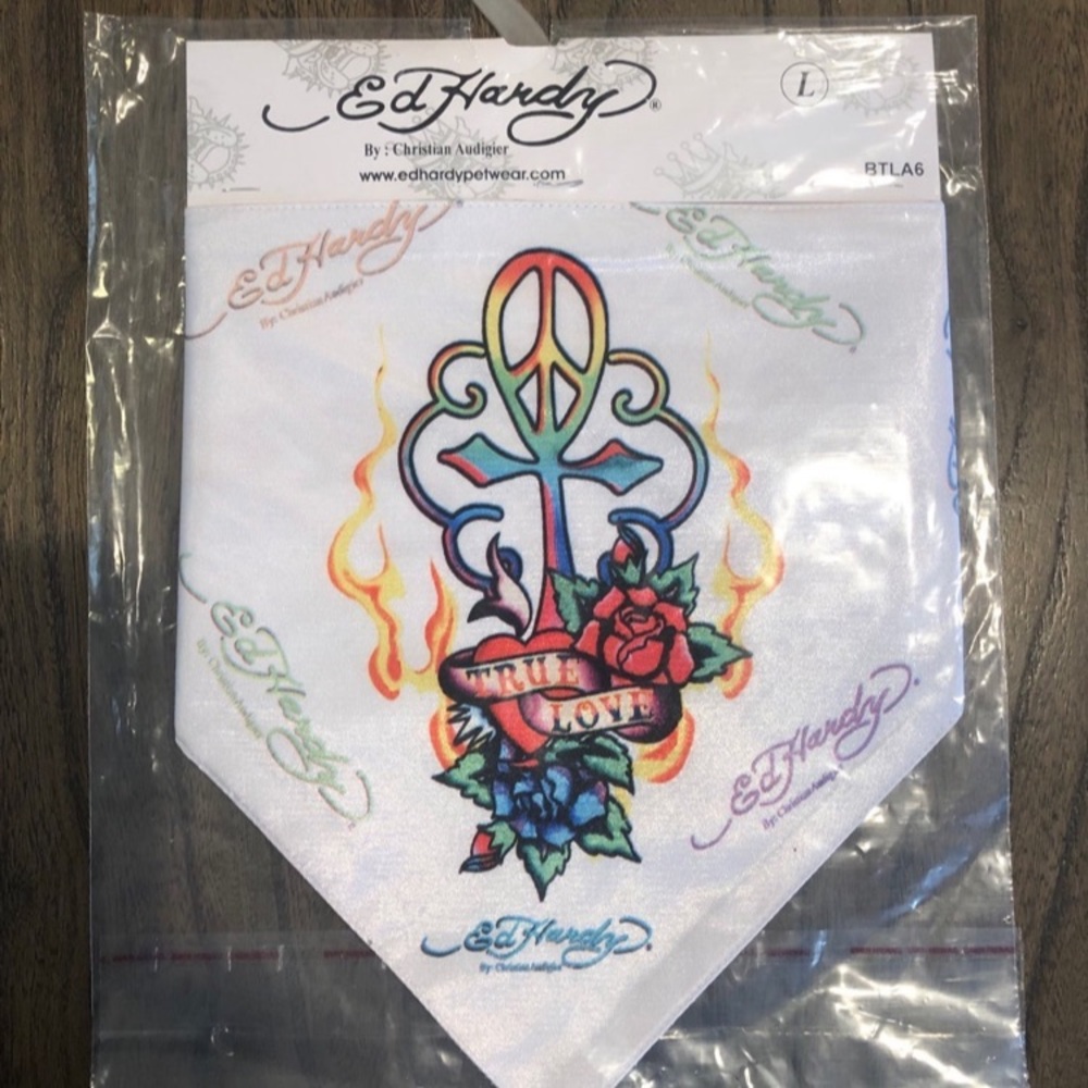 Ed Hardy by Christian Audigier Pet Bandana